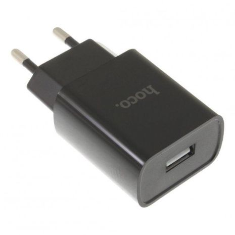 Зарядное устройство Hoco DC20A (1USB/ 2.1A) Black