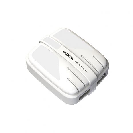 Зарядное устройство Moxom MX-HC33 LED 2.4A 2USB + Cable microUSB White