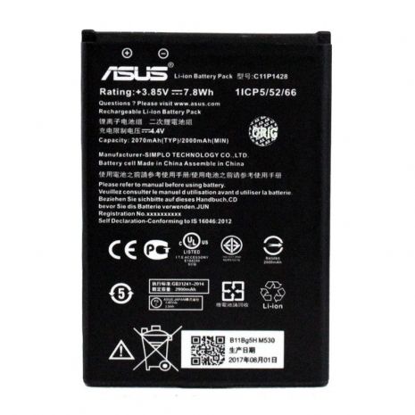 Акумулятор для Asus B11P1428 2070 mAh (ZB452KG) [Original PRC] 12 міс. гарантії