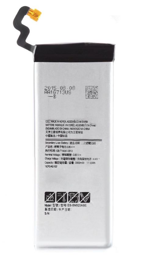 Аккумулятор для Samsung N920 Galaxy Note 5/EB-BN920ABE 3000 mAh [Original] 12 мес. гарантии