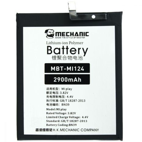 Аккумулятор MECHANIC BN39 (2900 mAh) для Xiaomi Mi Play