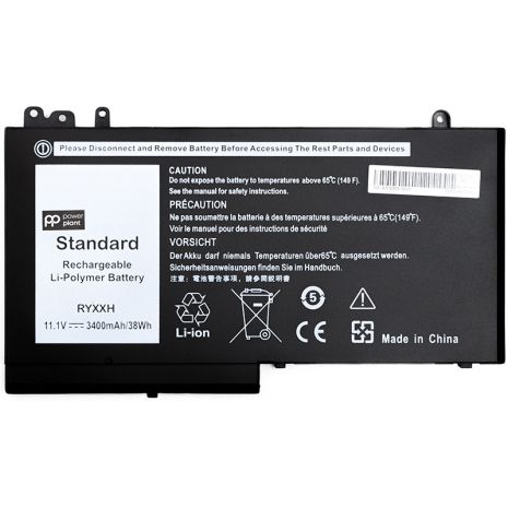 Аккумулятор PowerPlant для ноутбуков DELL Latitude 12 5000 (RYXXH) 11.1V 3400mAh