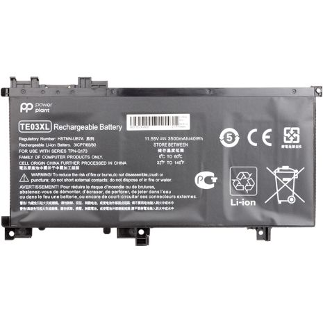 Аккумулятор PowerPlant для ноутбуков HP Omen 15 AX000 (HSTNN-UB7A, TE03) 11.55V 3500mAh