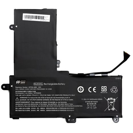 Акумулятори PowerPlant для ноутбуків HP Pavilion X360 11-u (NU03XL) 11.55V 3400mAh