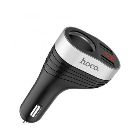 Автомобільне ЗУ Hoco Z29 Regal Digital Display Cigarette Lighter 2USB 3.1A Black