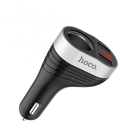Автомобильное ЗУ Hoco Z29 Regal Digital Display Cigarette Lighter 2USB 3.1A Black