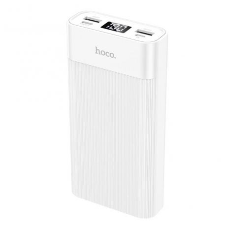 Повербанк Hoco J85 Wellspring (20000mAh / Out: 2xUSB-A / In: micro-USB, Type-C 5V/2A ) с LED Дисплеем, Белый