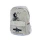 Брезентовый рюкзак ВY135, 1отделение, карман фронтальный, карман на спинке размеры 43*30*16 см серый