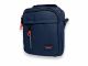 Чоловіча сумка через плече 66101, два відділи, два кармани на лицьовій стороні розмір 25*20*10 см синя