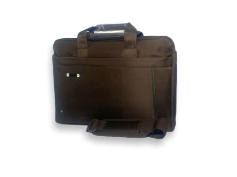 Сумка для ноутбука Zhaocaique 9817, одне відділення 2 кармани, ремень, ручки розмір: 40*28*6 см, коричневий