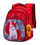 Детский рюкзак школьный R3-233 для девочки три отдела Winner One/SkyName 30*18*38 см красный