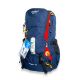 Рюкзак туристический 701-C, два отдела внутренние карманы, нижний карман. стяжки, размер 55*35*20см синий