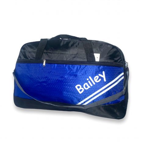 Сумка дорожня Bailey один відділ фронтальний карман ручки з'ємний ремень 65*40*25см синій