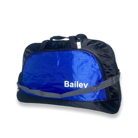 Сумка дорожня велика Bailey один відділ фронтальний карман ручки з'ємний ремень 75*45*15см синій