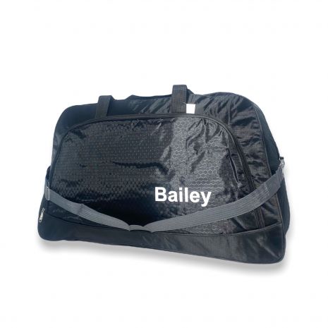 Сумка дорожня велика Bailey один відділ фронтальний карман ручки з'ємний ремень 75*45*15см чорний