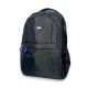 Рюкзак городской 20 л, три отдела, фронтальный карман, боковые карманы, размер 45*30*17 см, черный с синим