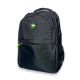 Рюкзак городской 20 л, три отдела, фронтальный карман, боковые карманы, размер 45*30*17 см, черный с зеленым