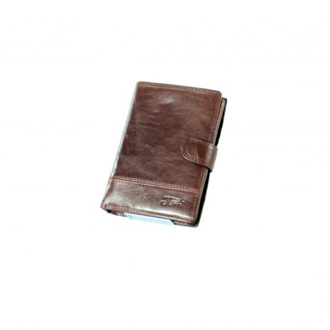 Мужской кожаный кошелек Fani 302 два отделения для купюр 8 для карт роз.13.5*10.5*2.5см коричневый