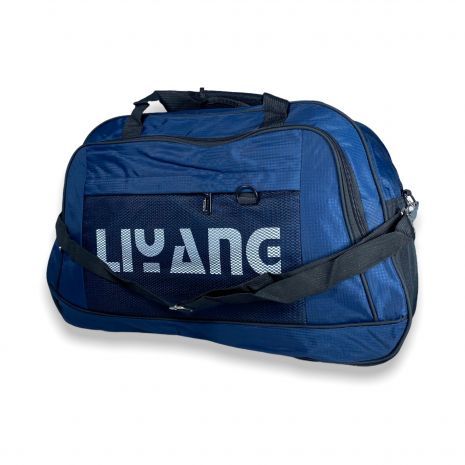 Дорожня сумка 52 л Liyang одно відділення додатковий карман розмір: 60*40*22 см синій