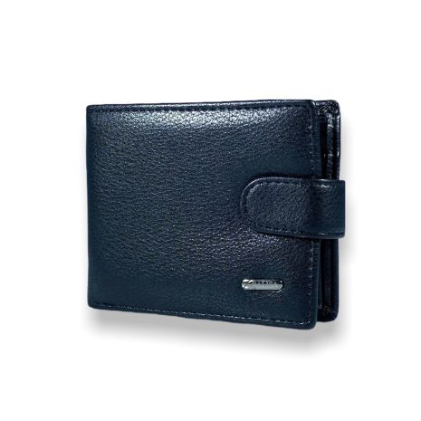 Чоловічий гаманець Balisa LY004-78 із шкірзамінника застібка-кнопка розмір:11*10*3 см чорний