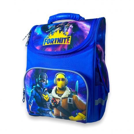 Школьный ранец для мальчика 988996 жесткий каркас, размеры: 35*25*13 см, синий,"Fortnite"