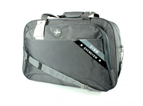 Дорожная сумка SYBW один отдел два кармана на лицевой стороне съемный ремень размер: 54*34*21 см серая