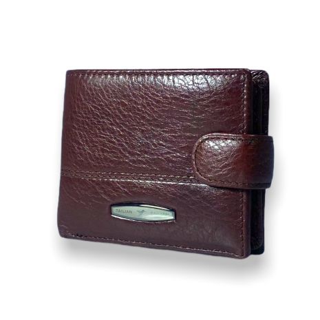 Чоловічий гаманець Tailan натуральна шкіра два відділи для купюр розмір:11*8.5*2.5 см крімсон