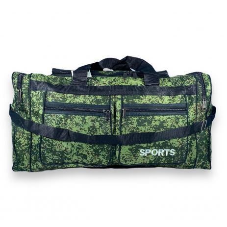 Дорожная сумка большая Sport одно отделение фронтальные карманы размер: 67*35*28 см пиксель