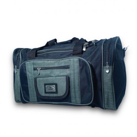 Дорожня сумка велика FENJIN одно відділення бокові кармани фронтальні кармани розмір: 70*35*30 см чорно-зелена