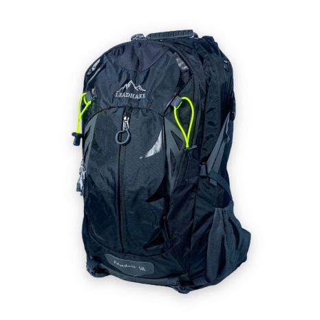 Туристический рюкзак "Leadhake", 40 л, два отдела, чехол от дождя, жесткий каркас, размеры: 55*35*20 см, черный