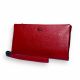 Жіночий клатч гаманець Cardinal натуральна шкіра 2 відділи 12 осередків для карт розмір: 20.5*11.5*2 см червоний