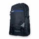 Туристический рюкзак, полиэстер, 50 л, два отделения, три фронтальных кармана, размер: 65*40*20 см, черно-синий