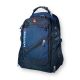 Городской рюкзак с чехлом от дождя 30 л, три отделения, USB разъем, размер: 45*30*20 см, синий