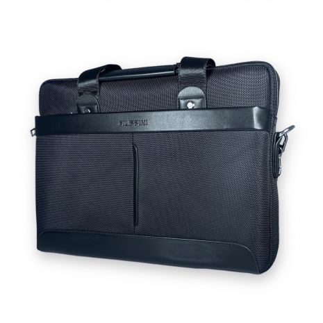 Сумка для ноутбука Filippini чоловіча, 1 відділ, фронтальний карман, карман на звороті, розмір: 35*27*10 см, чорна
