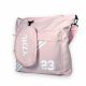 Сумка дорожня (шопер) з тканини 1 відділ на блискавці+гаманець додаткова кишеня розмір: 35*33*10 см рожева
