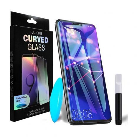 Защитное стекло PowerPlant для Samsung Galaxy S20 Plus (жидкий клей + УФ лампа)