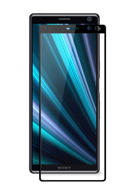 Защитное стекло Full screen PowerPlant для Sony Xperia 10 (XA3), Black