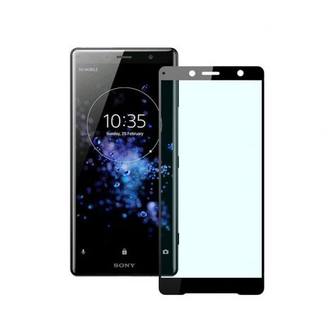 Захисне скло Full screen PowerPlant для Sony Xperia XZ2 Compact, Black