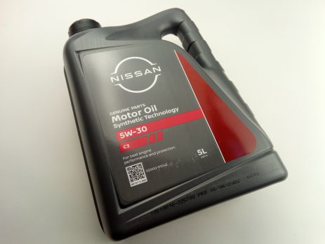 Олія моторна 5W-30 синтетична NISSAN Motor Oil C3 5л (KE900-91043)