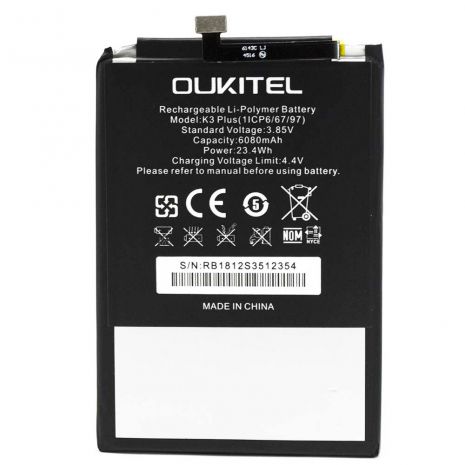 Акумулятор для Oukitel K3 Plus [Original PRC] 12 міс. гарантії