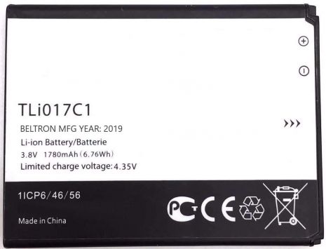 Аккумулятор для Alcatel/TCL TLi017C1 (OT5027B Dawn, OT4060O Streak, OT4060A Ideal, OT5017 Pixi 3 4.5 4G) 1780