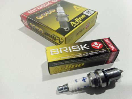 Свеча зажигания BRISK A-Line №12 DR15YCY (ВАЗ 2112 ключ х16), Чехия (2112-3707010) (DR15YCY.4K)