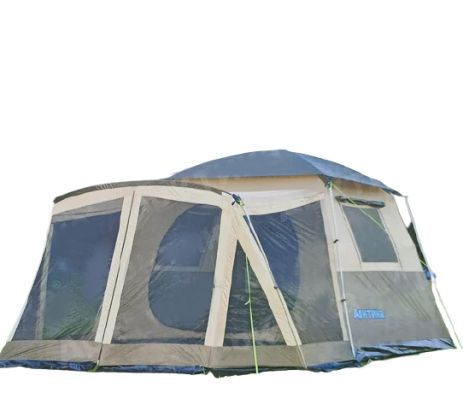 Палатка туристическая 6-ти местная Артика 154 Бежевая однослойная с беседкой для отдыха (AR15)