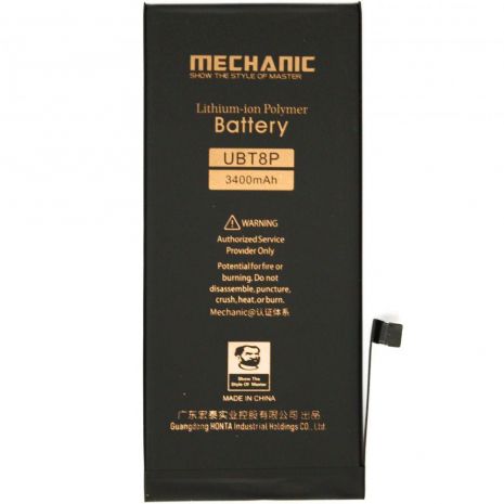 Аккумулятор MECHANIC для Apple iPhone 8 Plus (увеличенная емкость, 3400 mAh)