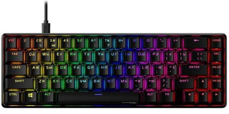 Клавиатура HyperX Alloy Origins 65 Red RGB ENG/RU Black (4P5D6AX) USB