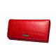 Жіночий гаманець Kochi натуральна шкіра 4 відділи 8 для карт розмір: 19*10*3.5 см червоний