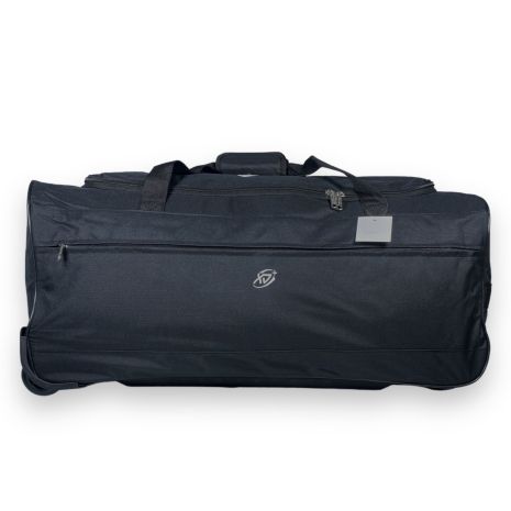 Дорожная сумка на колесах, один отдел, один фронтальный карман на замке, две ручки, размер: 70*32*32 см, черный