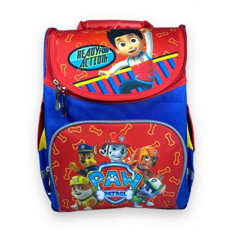 Шкільний рюкзак Space для хлопчика один головний відділ додаткові кишені елементи, що повертають, розмір 33*28*15 см, принт Щенячий патруль.