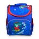 Шкільний рюкзак для хлопчика Space 1 відділ фронтальна кишеня бічні кашені розмір 33*28*15, синій