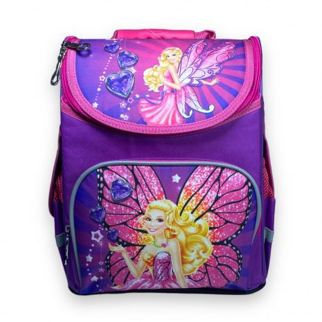 Шкільний рюкзак для дівчинки Space один відділ фронтальний карман бічні кишені розмір 33*28*15 фіолетовий